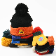  Custom Logo Contrast Kids School Cute POM POM Beanie Hats Gloves Set Manufacturer Soft Warm Funny for Winter Boys Girls