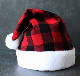  Xmas Decorative Props Festive Dress Hat Gingham Christmas Hat