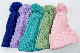  Five Colors Plain Acrylic Fleece Lining Bobble Hat