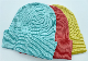 Pink Yellow Blue Colors Bamboo Knit Ribbed Adult Beanie Hat