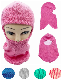  Plain Colors Acrylic Knit Jersey Lining Kids Balaclava Beanie Hat