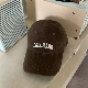  Embroidered Lettered Ruffled Baseball Cap for Women Casual Visor