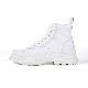 Cow Leather Upper Lace up Light Bottom Men Sports Boots Shoes