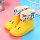  Children′s Rain Shoes Waterproof Non-Slip Boys and Girls Rain Boots Water Shoes Warm Rubber Boot