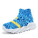  Girl Beautiful Flyknit Upper Children Shoes Blue Color