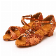 Girls Latin Satin Salsa Ballroom Low Heel Practice Dance Shoes