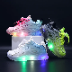 Custom Fashion Casual Children Kids Baby LED Light up Walking Sports Shoes Footwear Toddler Little Girl Anti-Slip Sneakers