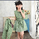  High Quality Lace Fabric and Cotton Lining Sleeveless Children Clothes