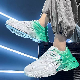  Casual Soft Sole Shock Absorption Mesh Surface Lightweight Breathable Lightning Running Shoes