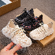 TPR Anti-Slip Sole New Fashion Breathable Sports Running Stock Customize Design Flyknit Athletic Sneaker Casual Children Shoes manufacturer