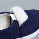 Cotton-Padded ESD Safety Shoes Dark Blue Antistatic White for Cleanroom