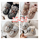  Children′s Plush and Thick Snow Boots 2024 Winter New Cute Cartoon Teddy Bear Cotton Shoes for Girls