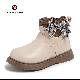  Girls′ Winter Ankle Boots Anti-Slip Bowknot Lovely Shoes Ex-23h8214