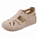  Lightweight Hollow out Female PU Leather Lady Shoes Wedge Summer Beach Sandals