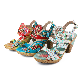  Wholesale Colorful High Heel Leather Sandals for Women Party Shoes
