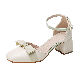  Hot Sale High Quality New Princess Bow Low Heel Sandals