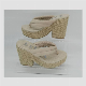  2020 Hot Fashion Women Slipper Chunky Heel Girls Flip Flops Lady Sandals