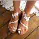  Skylark Wholesale Comfortable Cool Elegant Open Toe Floral Summer Flat Sandal