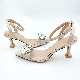 OEM Custom Wholesale Low Kitten Heel Ankle Strap Slingback Stiletto Pumps