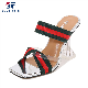  Wholesale Women Elegant Transparent High-Heeled Sandals Webbing Slides
