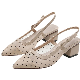  Summer Fashion Bow Pointy High Heels New Designed Outdoor Chunky Heeled Sandals for Women