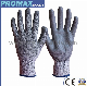 ANSI A7 Hppe and Glass Fiber Industrial Seamless Working Cut and TPR Anti Impact Resistant Hand Protection Work Safety Labor Gloves with PU Nitrile Sandy Coated