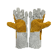  Cheap Custom Cowhide Welder Gloves Safety Welder Work Mechanic Gloves Cow Split Gloves