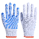  China Wholesale Side PVC Dotted Coated Cotton Knitted Gloves Slip Resistant Utility Reusable Safety Work Glove for Working