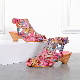  Vintage Style Lady Low Heel Sandals Women Sexy Hollow out Sandals