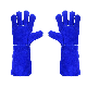  Long Sleeve Cow Split Leather Barbecue Safety Work Welding Working Gloves