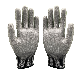  China Wholesale 40-90g/Pair Rubber Coated Grey Nylon Cut Resistant Safety Work Gloves for Working
