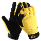 Flexible Leather Safety Working Driving Mechanical Gloves DIY Gardening Washable