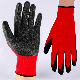 13G Polyester Liner with Crinkle Latex Coated Safety Work Gloves with CE Certificated