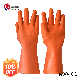 High Quality Long Sleeve Cotton Lining Latex Wrinkle Oil-Resistant Gloves