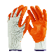  Bleached White Cotton Smooth Latex Coated Safety Work Gloves for Construction Garden