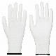  Polyester White PU Palm Coated Household Electric Labor Work Gloves