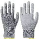  Grey Polyester Shell with Grey PU Coated Protective Work Gloves