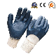  Twice Blue Nitrile 3/4 Dipped Safety Work Gloves