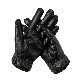 Men Women Fashion Screen Touch Motorcycle Black Cow Skin Leather Gloves