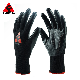  Black Polyester/Nylon Black Smooth Nitrile Coated Safety Working Gloves for Automotive Assembly