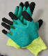 Breathable Fingers Double Foamed Latex Coated Work Gloves