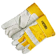  Cow Split Leather Working Gloves with CE Approved Ozero Men Heavy Duty Industrial Mechanic Sefety Welding Garden Hand Protection Work Gloves Yellow Leather with