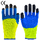  Latex Foam 3/4 Green Blue Coated Terry Liner Thickened Winter Work Gloves