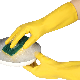  China Wholesale Yellow Latex/Rubber/Silicone Guantes Dishwashing Industrial Household Work Gloves