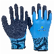  15 Gauge Nylon High Quality Latex Sandy Foam Finished Protective Labor Double Latex Coated Rubber Industrial Working Waterproof Work Safety Gloves