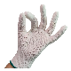 Thin White Nylon Finger PU Coated Gloves Wear Resistance