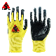  Nitrile U3 Gloves Coated Gloves, Polyester/Nylon Liner Nitrile Smooth Coated Work Safety Gloves