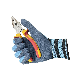  13gauge Nylon Crinkle Latex Coated Safety Hand Gloves Doule Dipped Wrinkle Glove