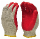  Latex Dipped Nitrile Coated Work Gloves for General Purpose, 10-Pairsper Pack, Red, Large