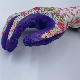  Latex Crinkle Gardening Gloves 13G Full Flower Design Printing Latex Coated Dipped Industrial Gloves